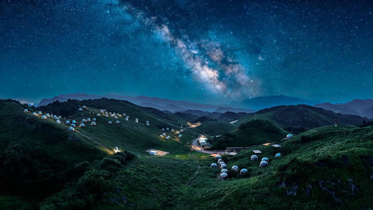‎Hunan’s Nantan Grassland Draws Summer Visitors for Stargazing